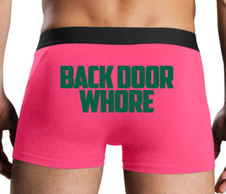 Back Door Whore - Pink Boxer Brief