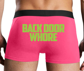 Back Door Whore - Pink Boxer Brief