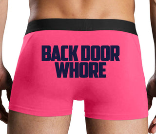 Back Door Whore - Pink Boxer Brief