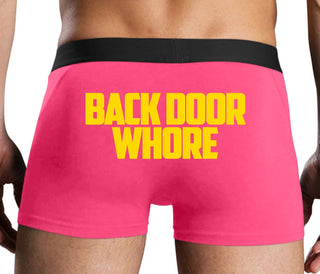 Back Door Whore - Pink Boxer Brief