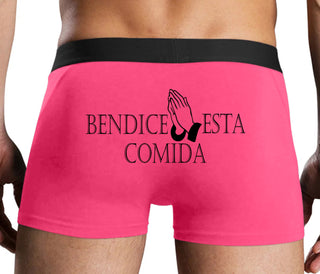 Bendice Esta Comida - Bless This Meal - Pink Boxer Brief