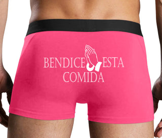 Bendice Esta Comida - Bless This Meal - Pink Boxer Brief