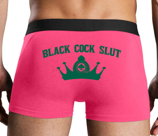Black Cock Slut - Jack of Spades - Pink Boxer Brief