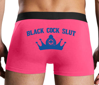 Black Cock Slut - Jack of Spades - Pink Boxer Brief