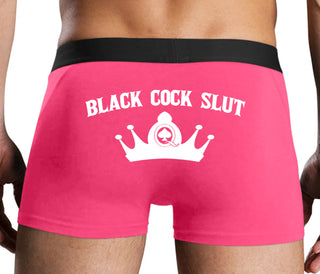 Black Cock Slut - Jack of Spades - Pink Boxer Brief