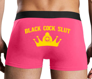 Black Cock Slut - Jack of Spades - Pink Boxer Brief