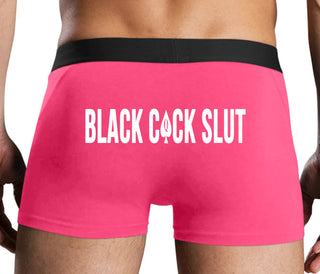 Black Cock Slut - Jack of Spades - Pink Boxer Brief