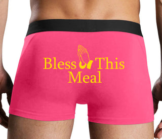 Bless This Meal - Pink Boxer Brief