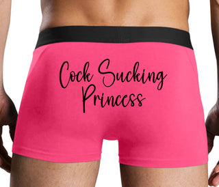 Cock Sucking Princess - Pink Boxer Brief