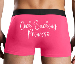 Cock Sucking Princess - Pink Boxer Brief