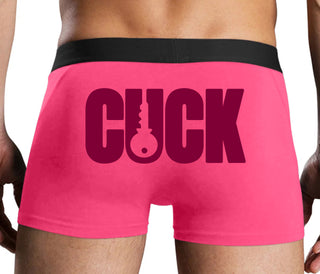 Cuck - Lock Logo - Pink Boxer Brief