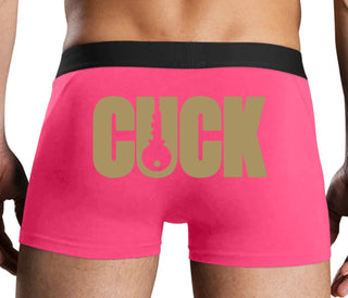 Cuck - Lock Logo - Pink Boxer Brief