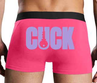 Cuck - Lock Logo - Pink Boxer Brief