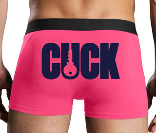 Cuck - Lock Logo - Pink Boxer Brief