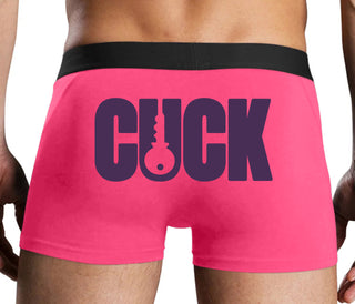 Cuck - Lock Logo - Pink Boxer Brief
