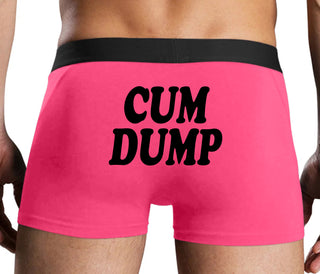 Cum Dump - Bold Design - Pink Boxer Brief