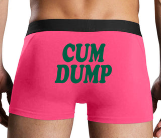Cum Dump - Bold Design - Pink Boxer Brief