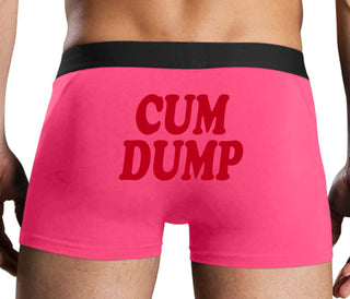 Cum Dump - Bold Design - Pink Boxer Brief