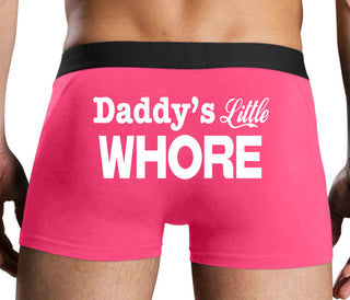 Daddys Little Whore - Pink Boxer Brief