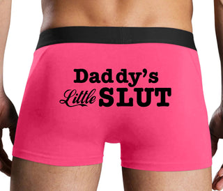 Daddys Little Slut - Pink Boxer Brief