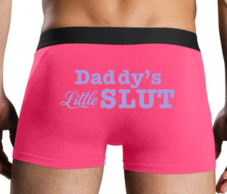 Daddys Little Slut - Pink Boxer Brief