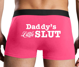 Daddys Little Slut - Pink Boxer Brief