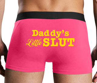 Daddys Little Slut - Pink Boxer Brief