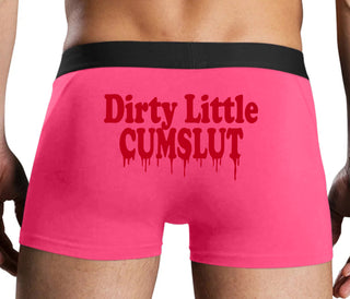 Dirty Little Cumslut - Pink Boxer Brief