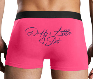 Daddy's Little Slut - Pink Boxer Brief