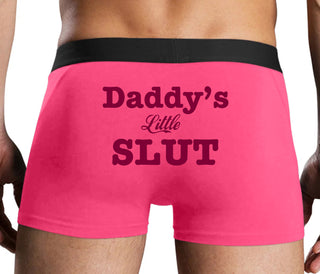 Daddy's Little Slut - Pink Boxer Brief