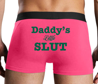 Daddy's Little Slut - Pink Boxer Brief