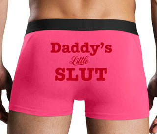 Daddy's Little Slut - Pink Boxer Brief
