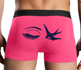 I Swallow - Eye Bird - Pink Boxer Brief