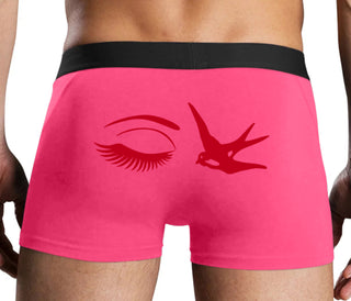 I Swallow - Eye Bird - Pink Boxer Brief