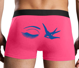 I Swallow - Eye Bird - Pink Boxer Brief