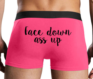 Face Down Ass Up - Pink Boxer Brief