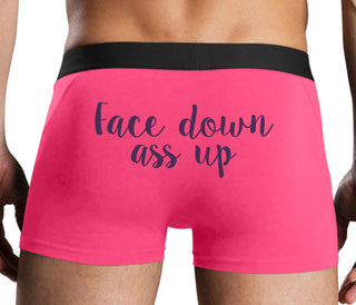 Face Down Ass Up - Pink Boxer Brief
