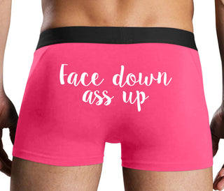 Face Down Ass Up - Pink Boxer Brief