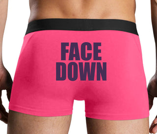 Face Down - Pink Boxer Brief