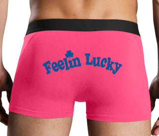 Feeling Lucky Shamrock - Pink Boxer Brief