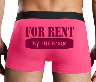 For Rent By The Hour - Pink Boxer Brief