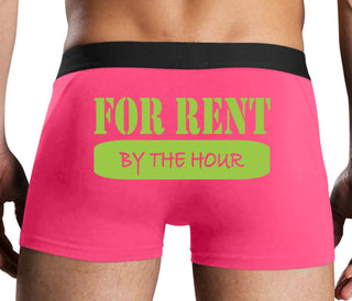 For Rent By The Hour - Pink Boxer Brief