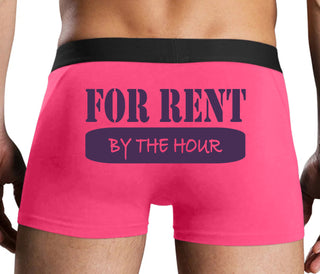 For Rent By The Hour - Pink Boxer Brief