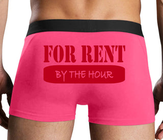 For Rent By The Hour - Pink Boxer Brief