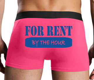 For Rent By The Hour - Pink Boxer Brief