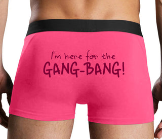 Here for the Gang Bang - Pink Boxer Brief