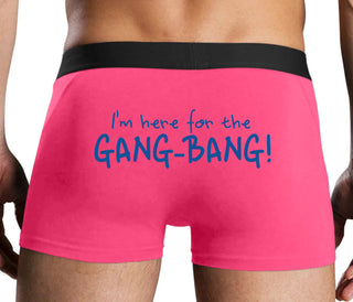Here for the Gang Bang - Pink Boxer Brief