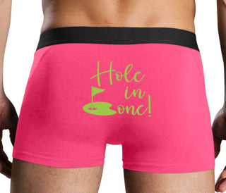 Hole In One - Suggestive Golf - Pink Boxer Brief