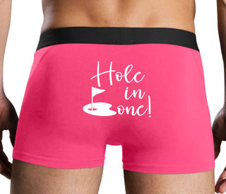 Hole In One - Suggestive Golf - Pink Boxer Brief