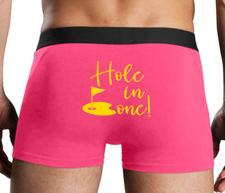 Hole In One - Suggestive Golf - Pink Boxer Brief